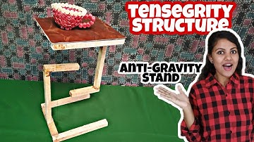How to make Tensegrity Structure, Amazing Anti-gravity Structure |Science DIY|AnisTechFactory|Ep:42