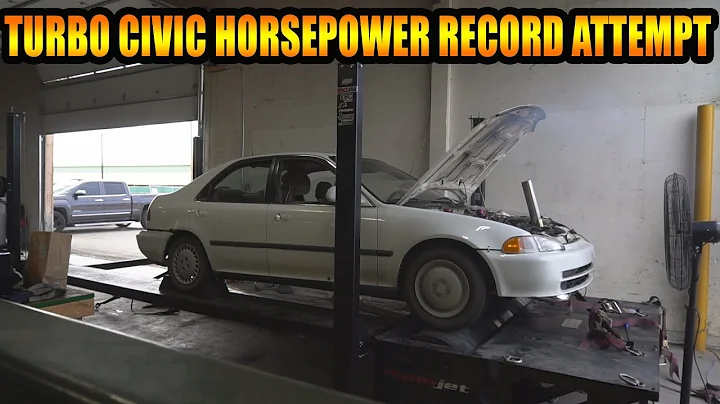 HONDA CIVIC TURBO HORSEPOWER RECORD ATTEMPT | The Budget eBay Turbo Civic Goes For Broke On The Dyno