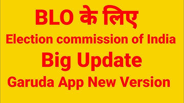 Elec. com.of India Big update on 29th Sep.2022 in Garuda aap about Version Android 4.1.0