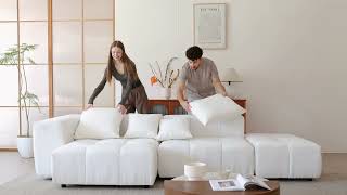 Modular Sectional Sofa, Cloud Sectional Couch with Deep Seat Content
