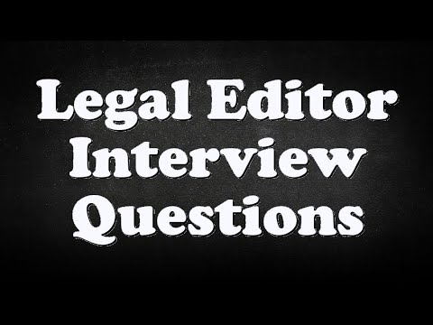 Legal Editor Jobs In The Last Week
