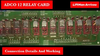 ADCO 12 Relay Card. Connection details and its dungtion.