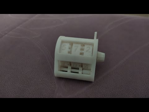 3D printed mechanical tally counter