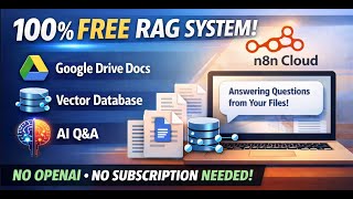 Stop Paying for RAG! Build a FREE Production-Ready RAG with n8n | Creating a RAG Agent in n8n  #n8n