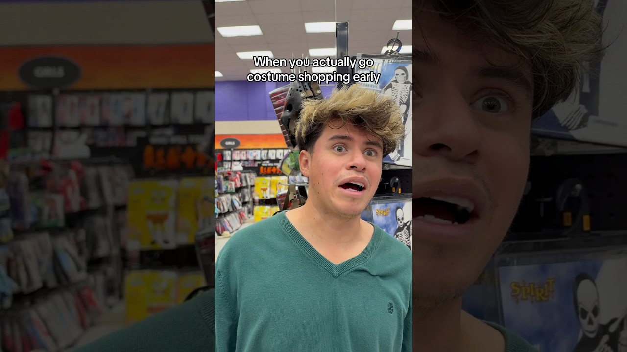 When you actually go Halloween costume shopping early π #comedy #halloween #costumes