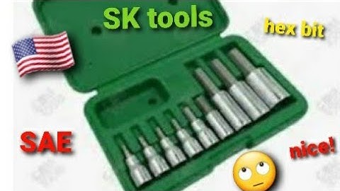 SK hex bit socket set overview.