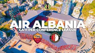 AIR ALBANIA STADIUM,  GATI PER FINALEN E UEFA EUROPE CONFERENCE LEAGUE | 5K DRONE VIDEO, TIRANA 2022