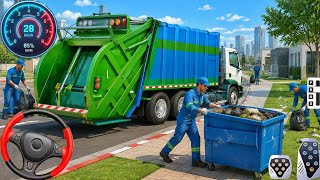 Real Garbage Trash Truck Realistic Simulator 3D - City Road Garbage Dumper 2026 - Android Gameplay screenshot 5