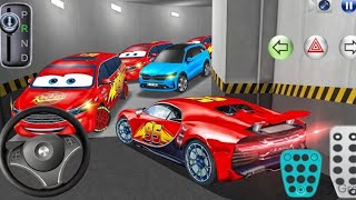 New McQueen Bugatti car Stuck in Parking Garage - 3D DRIVING CLASS -CAR GAME 2026
