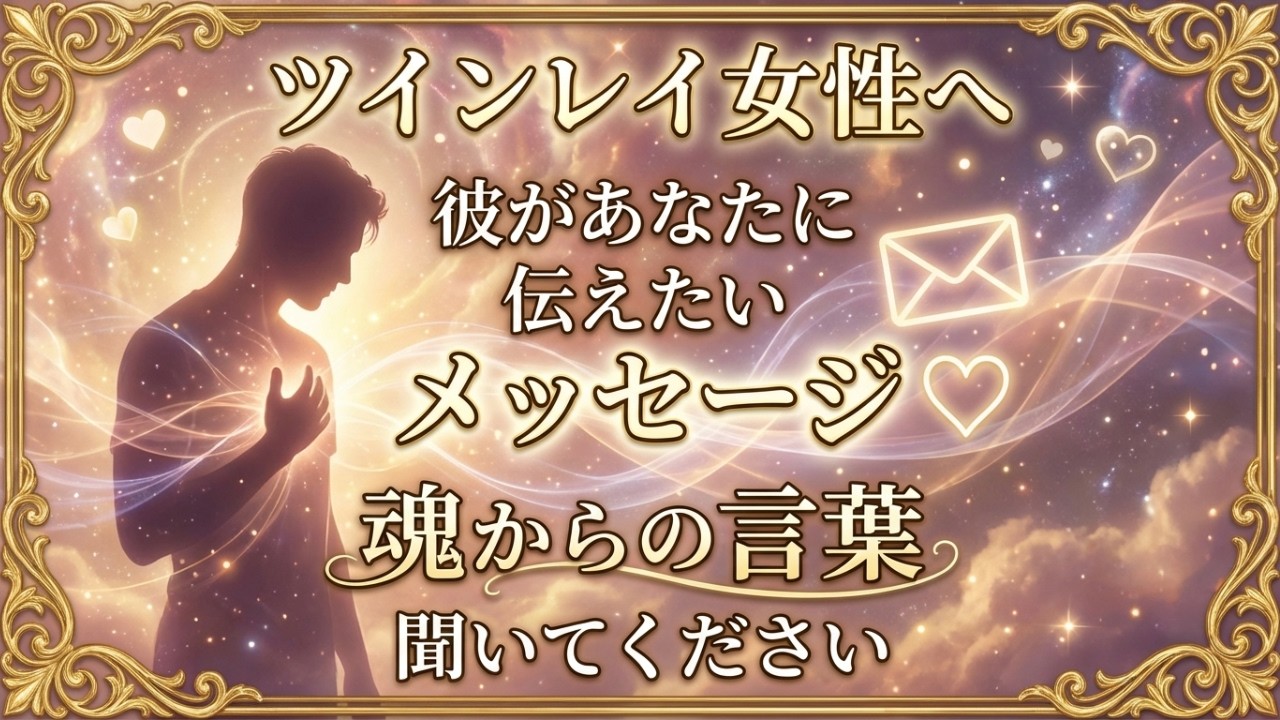 ツインレイ男性があなたに伝えたい本当のメッセージ｜彼の心の声を聞いてください