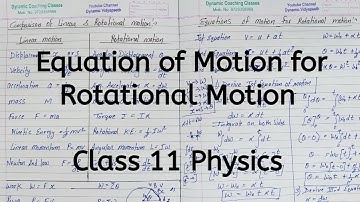 Equation of Motion for Rotational Motion | Chapter 6 | System of Particles and Rotational Motion 11