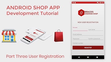 Android Shop eCommerce  App Development Tutorial Part3 User Registration Layout