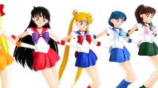 【MMDセーラームーン】　セーラーチームで美脚戦隊スレンダー　【Sailor Moon】