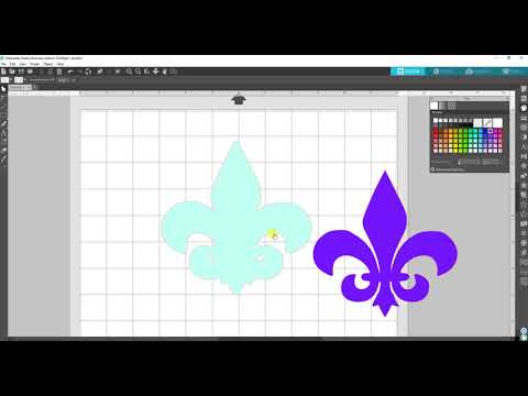 How to create a Offset for glitter design in Silhouette studio