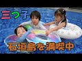 三つ子と石垣島家族旅行2日目！可愛いイルカさんとの出会い