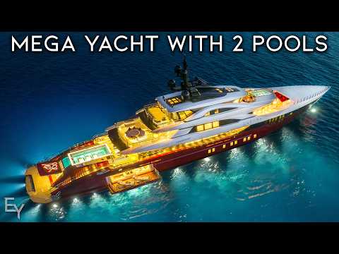 Touring the CRAZIEST MegaYacht in The WORLD With a 2 Story Pool!