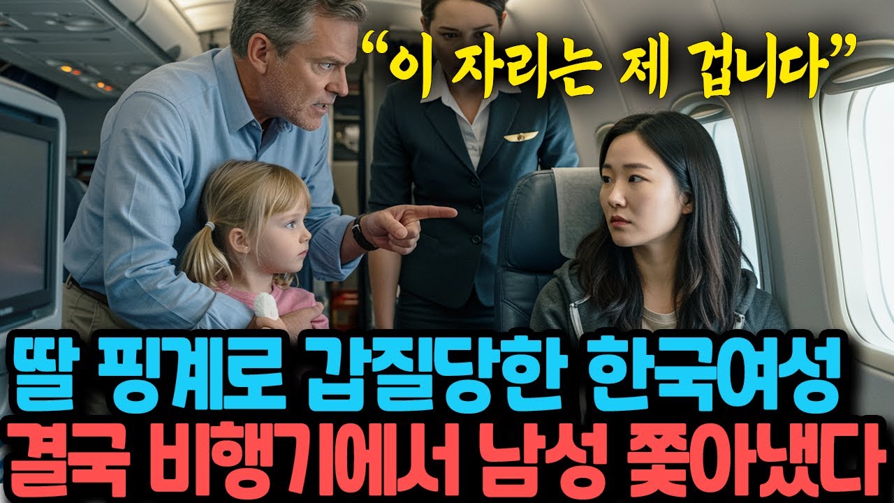 Outline Video "이 자리는 제 겁니다" 딸 핑계로 갑질당한 한국여성, 결국 비행기에서 미국남성 쫓아냈다