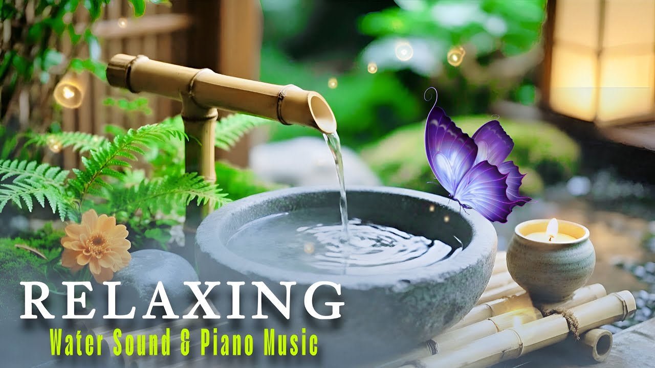 Relaxing Sleep Music 🌿 Bamboo Water Fountain Sounds for Deep Sleep & Meditation