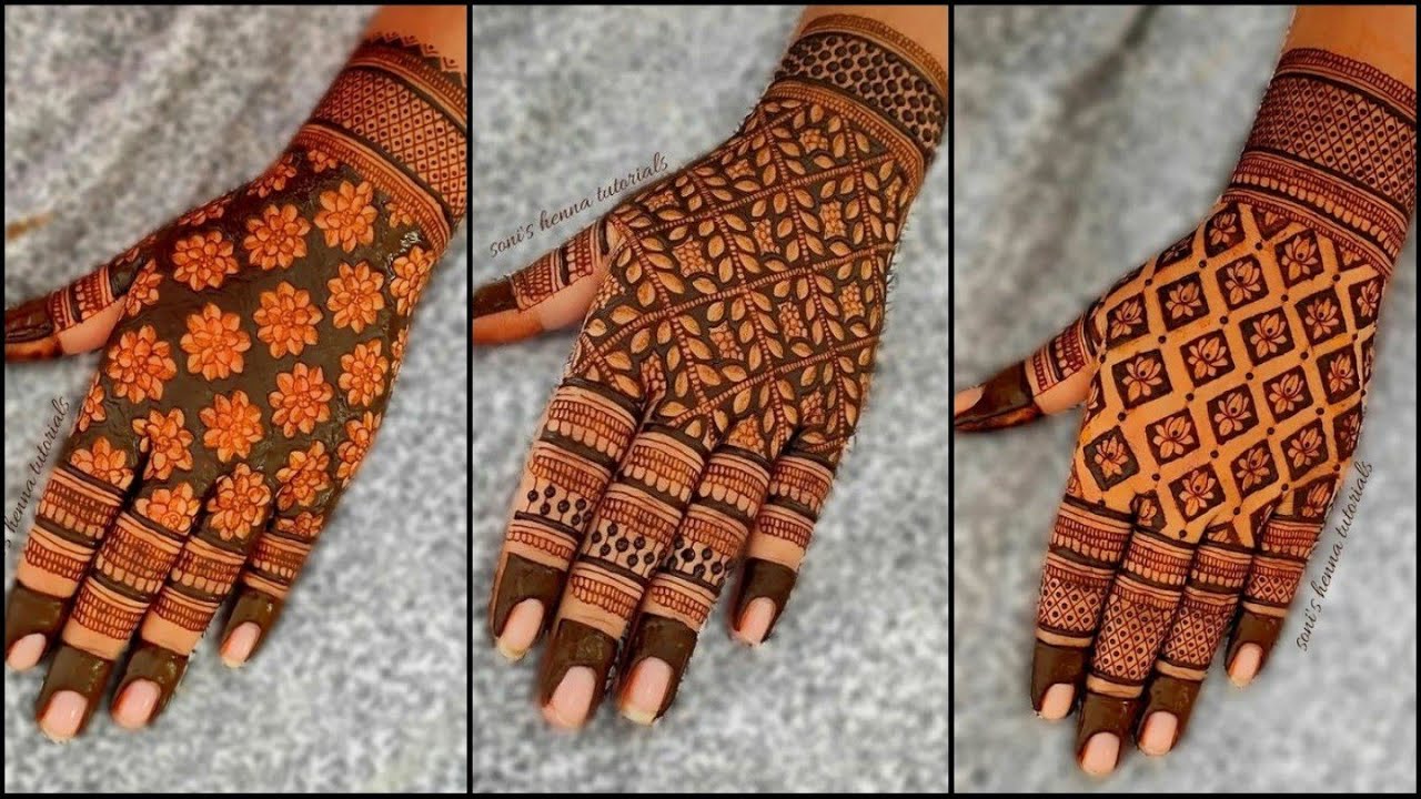 2022 New Creative Bridal Mehndi Designs|| Bridal Hand Mehndi ...