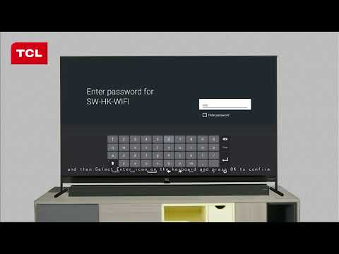 How to setup WIFI network  on TCL Android TV