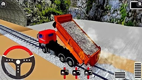 Tunnel Railway Track Construction Simulator 2022 - heavy crane construction games for android