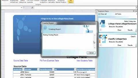 Predixion Insight Tasks Tutorial