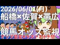 【競馬オッズ変動】船橋・佐賀・帯広競馬オッズ変動リアルタイム監視!締切3分前の競馬予想&実況【ずんだもん】