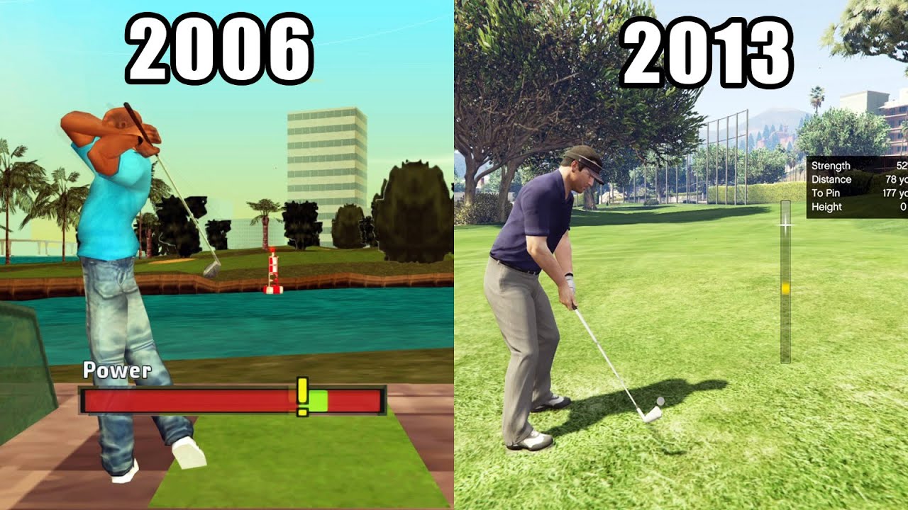 Golf Course in GTA Games (Evolution) YouTube