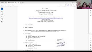 Douglas Library of Hebron Board of Trustees June 8, 2026
