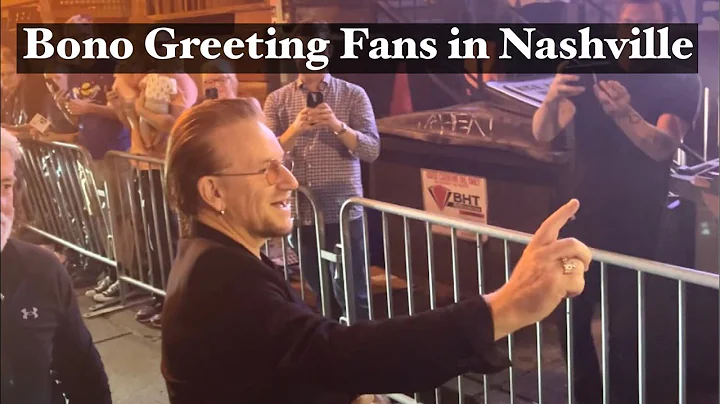 Bono Greeting Fans in Nashville at the Ryman Auditorium - U2 Fans - Bono Stories of Surrender