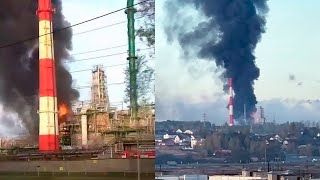 Усушка и утруска НПЗ: Факельное шоу в Ярославле - Обломки или Диверсия? Россияне теряются в догадках