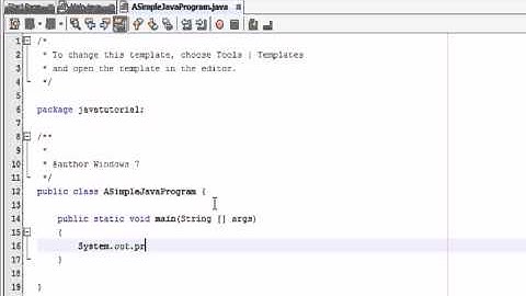 creating a simple java program in netbeans.avi