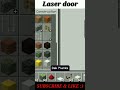 Hard but amazing laser door in Minecraft #minecraft #minecraftshort #short