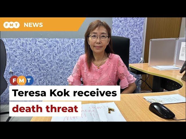 Teresa Kok receives threat letter with bullets class=