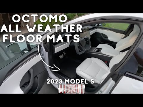 2023 Tesla Model S Plaid All Weather Floor Mats By Octomo