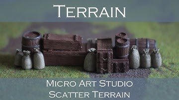 Crates and Barrels Scatter Terrain | Micro Art Studio | Terrain