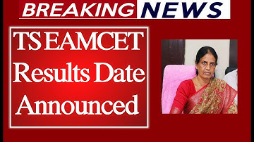 TS EAMCET Results Date Announced | TS EAMCET 2023 Results | EAMCET Final Key