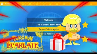 Codes Cadeaux mystères Pokemon Ecarlate et Violet, comment les