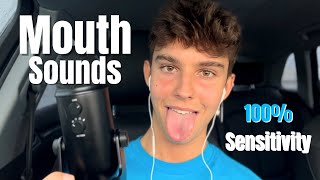 ASMR | SUPER UP-CLOSE MOUTH SOUNDS (100% Sensitivity) 💦👅