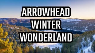 Winter wonderland Arrowhead, Califonia  Aerial Footage