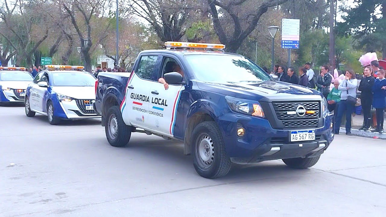 Desfile 25 de Mayo 2025 - Policia de Córdoba, Guardia Local y Defensa Civil