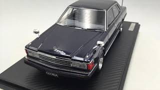 ignition Model 1:18 Nissan Gloria (P430) 4Door Hardtop 280E Brougham Deep Blue Metallic