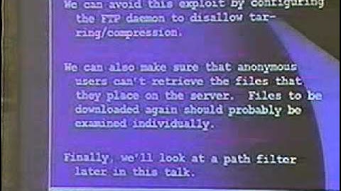 DEF CON 10 Hacking Conference Presentation By Jay Beale - FTPd - Video