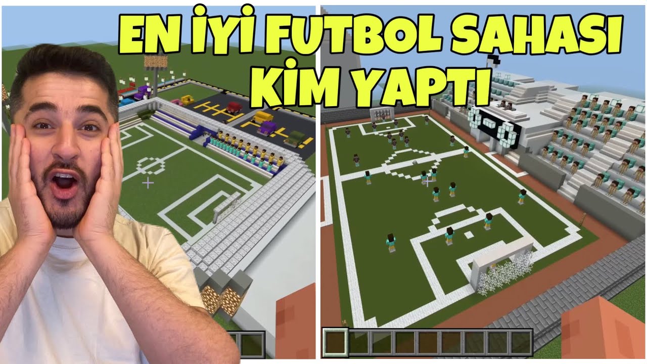 24 SAAT İÇİNDE EN İYİ FUTBOL SAHASI YAPAN KAZANIR! -MINECRAFT