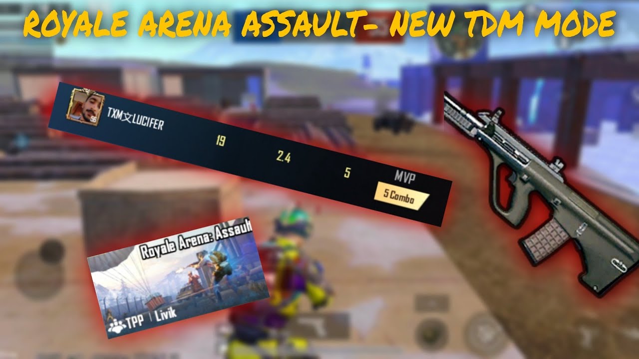Royale Arena Assault Gameplay 🤯NEW TDM MODE | Royale arena map glitch & tricks