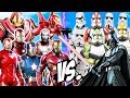 DARTH VADER & STORMTROOPERS ARMY vs IRON MAN ARMY SUITS - GTA V STAR WARS INVANSIONS - EPIC BATTLE