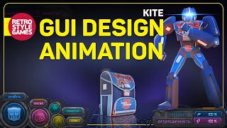 GUI Design and Animation for Kite CG Ad