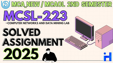 MCSL-223 Solved Assignment January 2025 || MCA_NEW 2nd Semester || IGNOU Assignment Solution 2025
