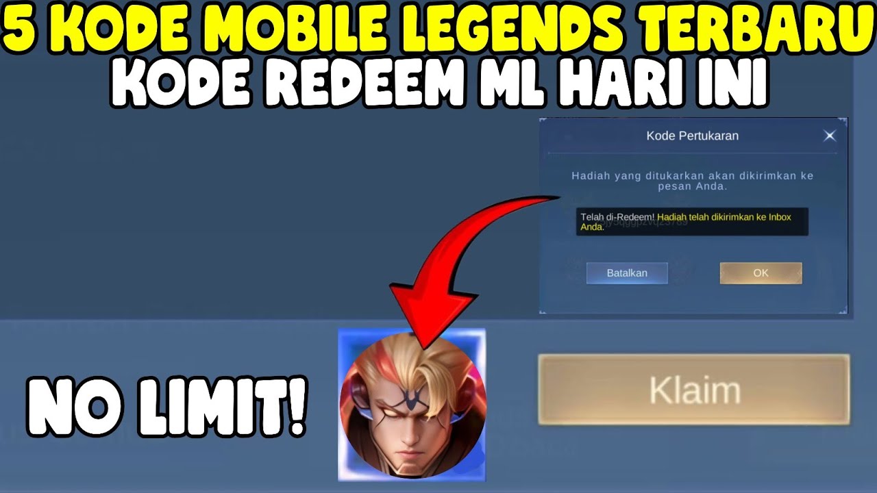 UPDATE! 5 KODE REDEEM MOBILE LEGENDS TERBARU HARI INI KLAIM SKIN ...