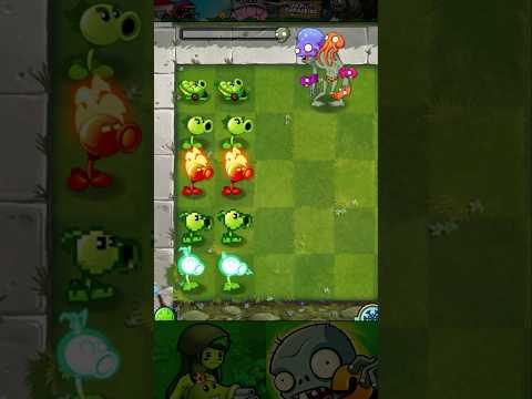 PvZ2 - 5 Peas plants Lv.1 vs Octo Zombie #Shorts #pvz #pvz2 #pvz2gameplay #pvzmod